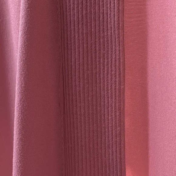 MUK LUKS the original open front cardigan size L. L/S in dusty rose color. EC - Picture 7 of 11